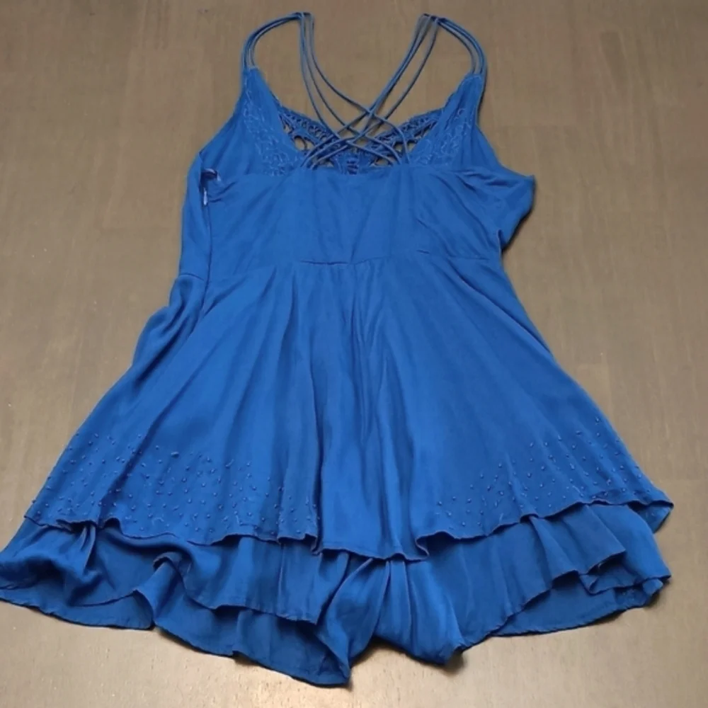 Free People Royal Blue Romper